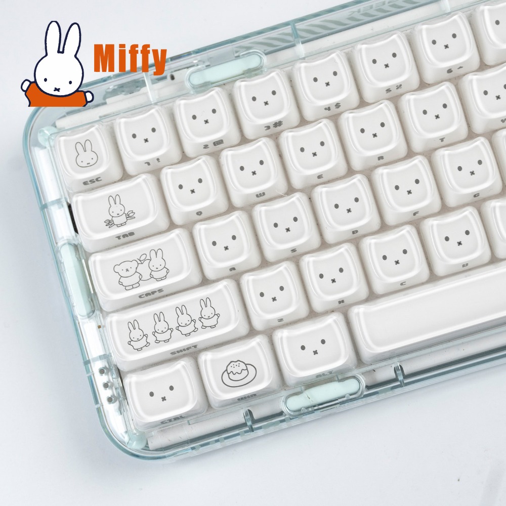 Pc Gaming Aesthetic - Teclas Kawaii Miffy: Keycaps de Coelho