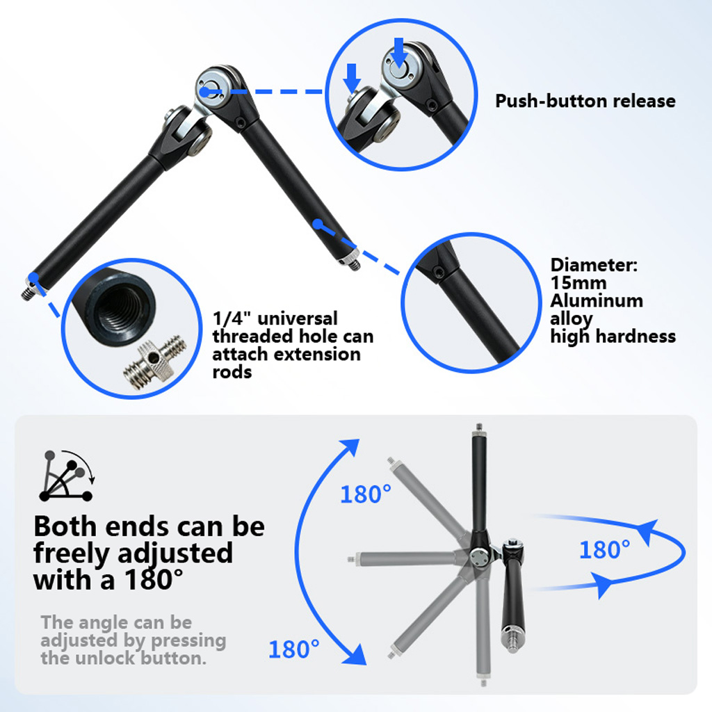 Dual Monitor Arm - 180 ° Suporte de Braço Mágico