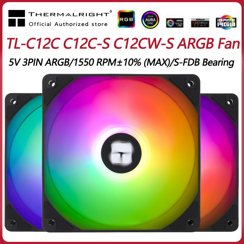 Argb Case Fan - Thermalright TL-C12C 3 em 1 120mm