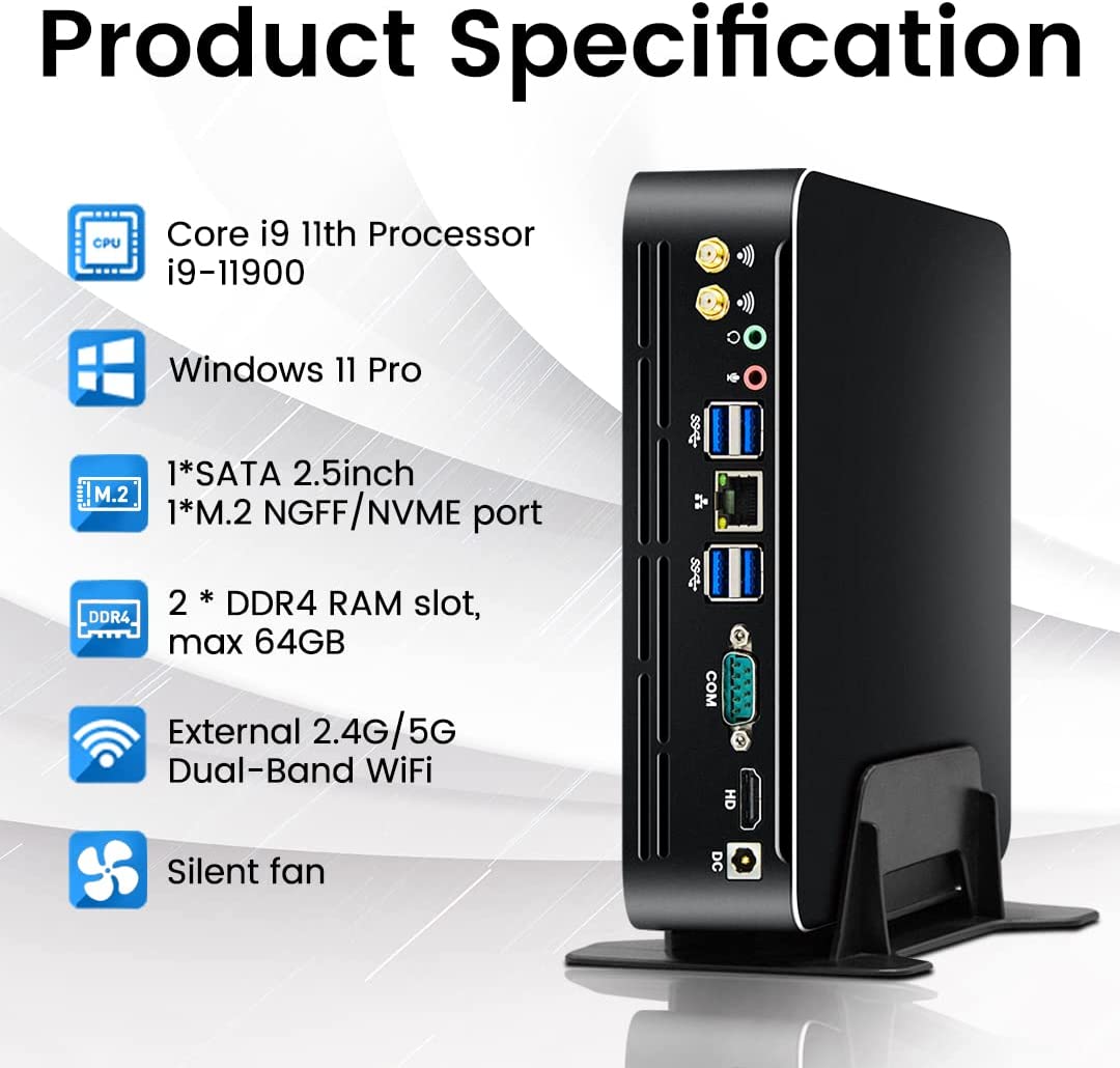 Pc Gaming I5 - Partaker Mini PC Intel de 11ª