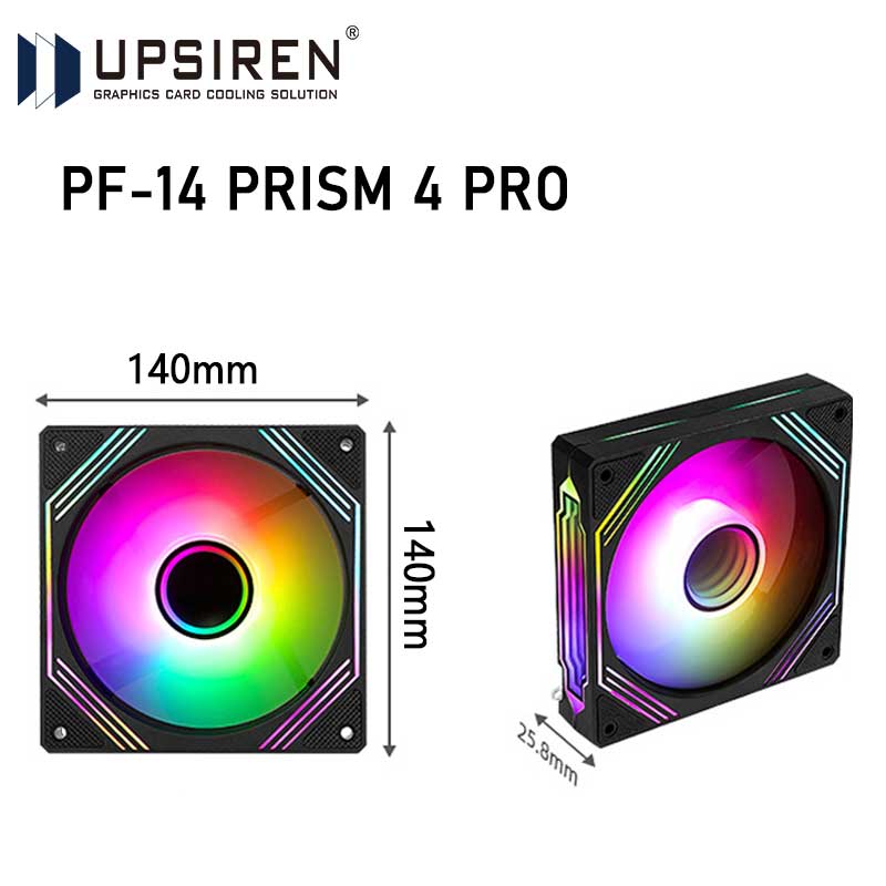 Argb Case Fan - UPSIREN PF-14 PRISM 4PRO Ventilador de