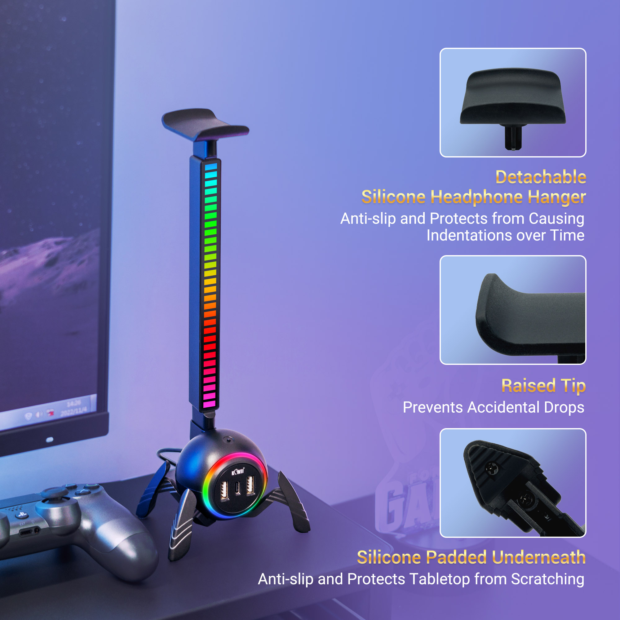 Spider Design Headset Stand co - Pc Gaming Standar avaliação e preço