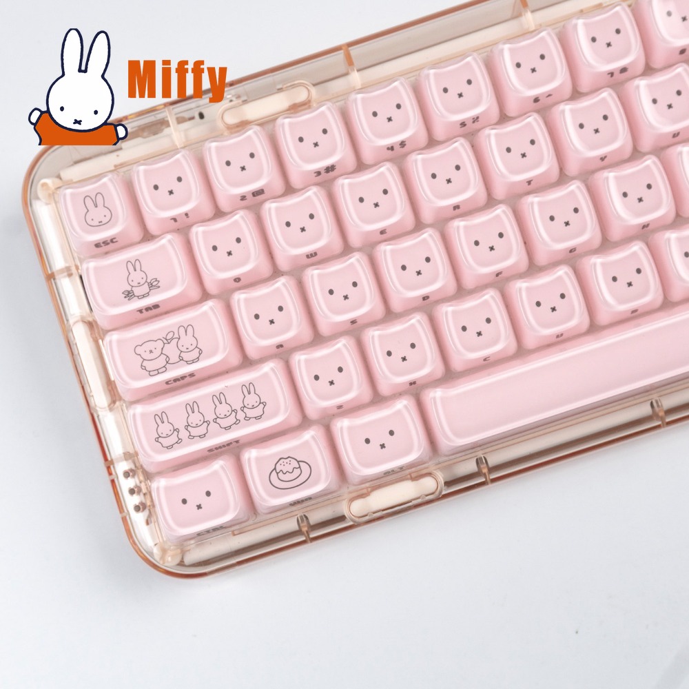 Teclas Kawaii Miffy: Keycaps d - Pc Gaming Aesthetic avaliação e preço