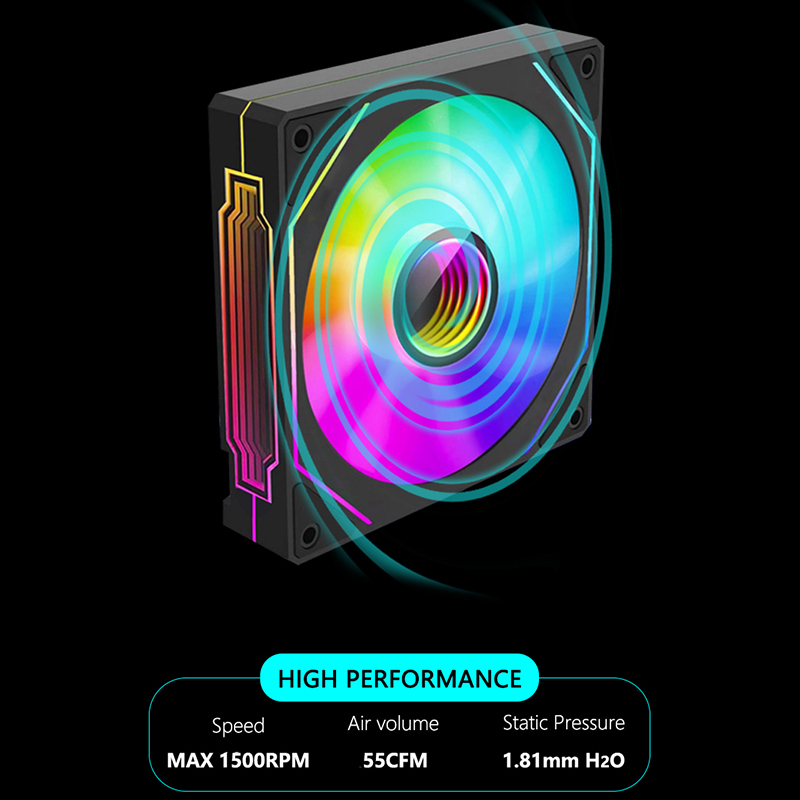 JUMPEAK-MS120 mm Ventilador Ca - Argb Case Fan avaliação e preço