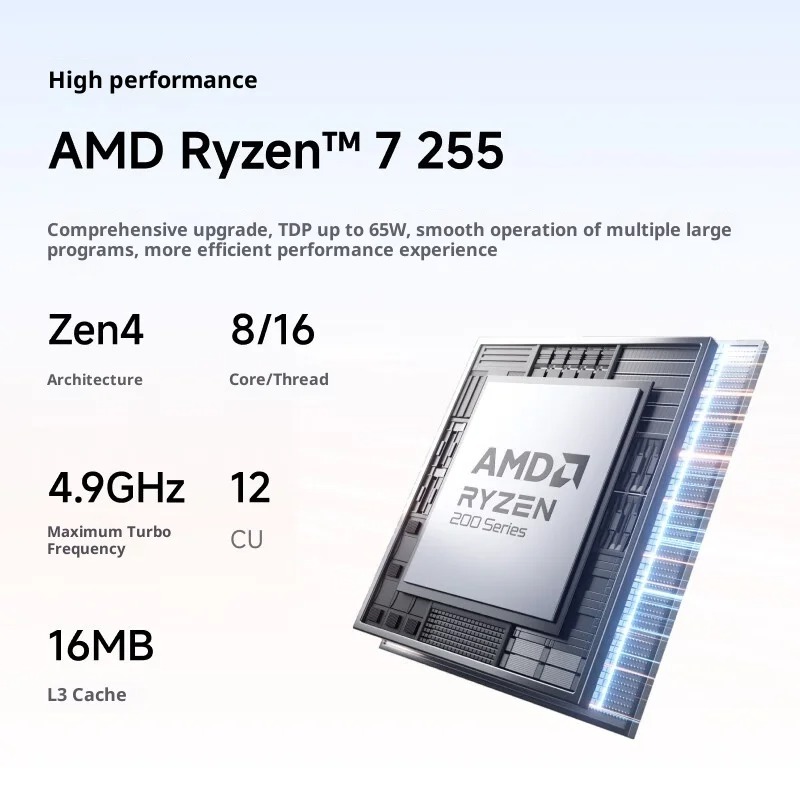 MINISFORUM X1-255: AMD Ryzen 7 - Pc Gaming Ryzen 7 avaliação e preço