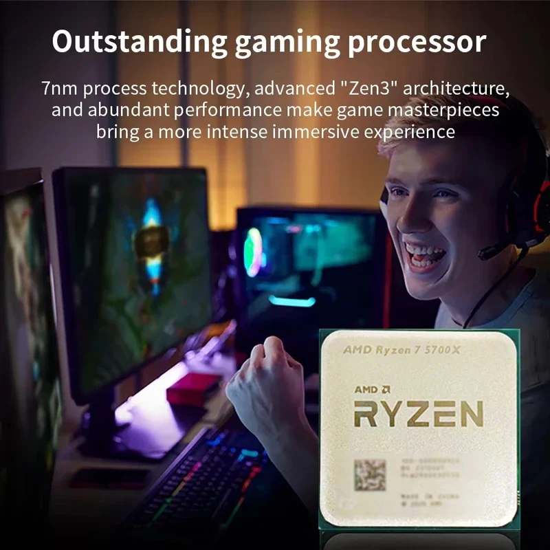 Processador AMD Ryzen 7 5700X  - Pc Gaming Ryzen 7 avaliação e preço