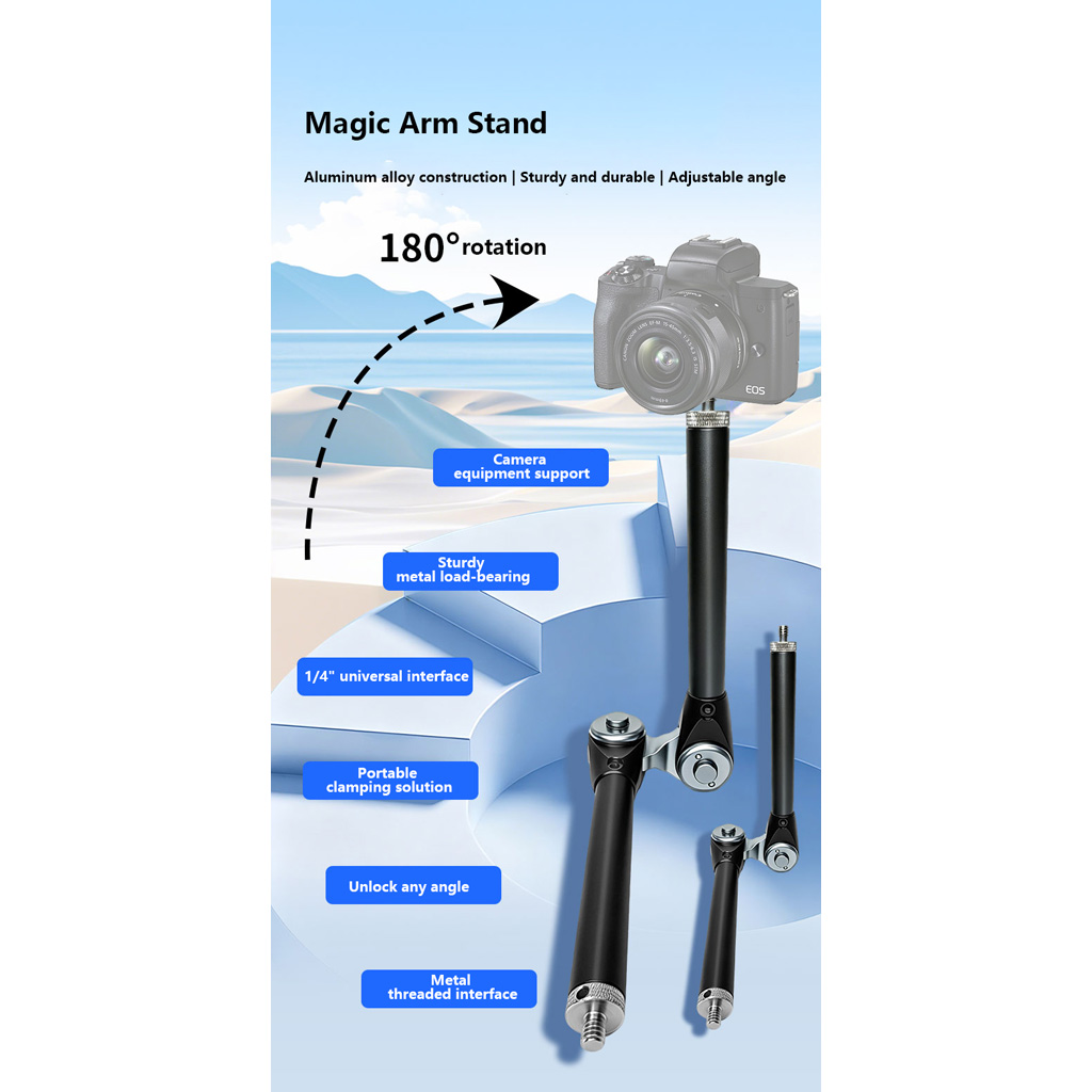 180 °   Suporte de Braço Mágic - Dual Monitor Arm avaliação e preço