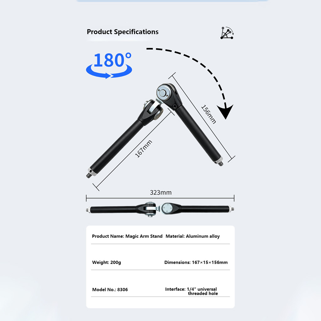 180 °   Suporte de Braço Mágic - Dual Monitor Arm avaliação e preço