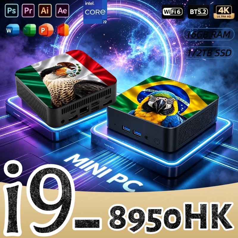 Mini PC Core i9-8950HK 16GB RA - Pc Gaming Intel Core I9 avaliação e preço