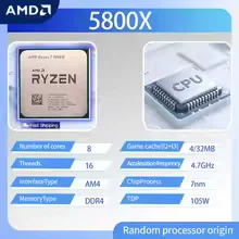 Processador AMD Ryzen 7 5800X  - Pc Gaming Ryzen 7 avaliação e preço