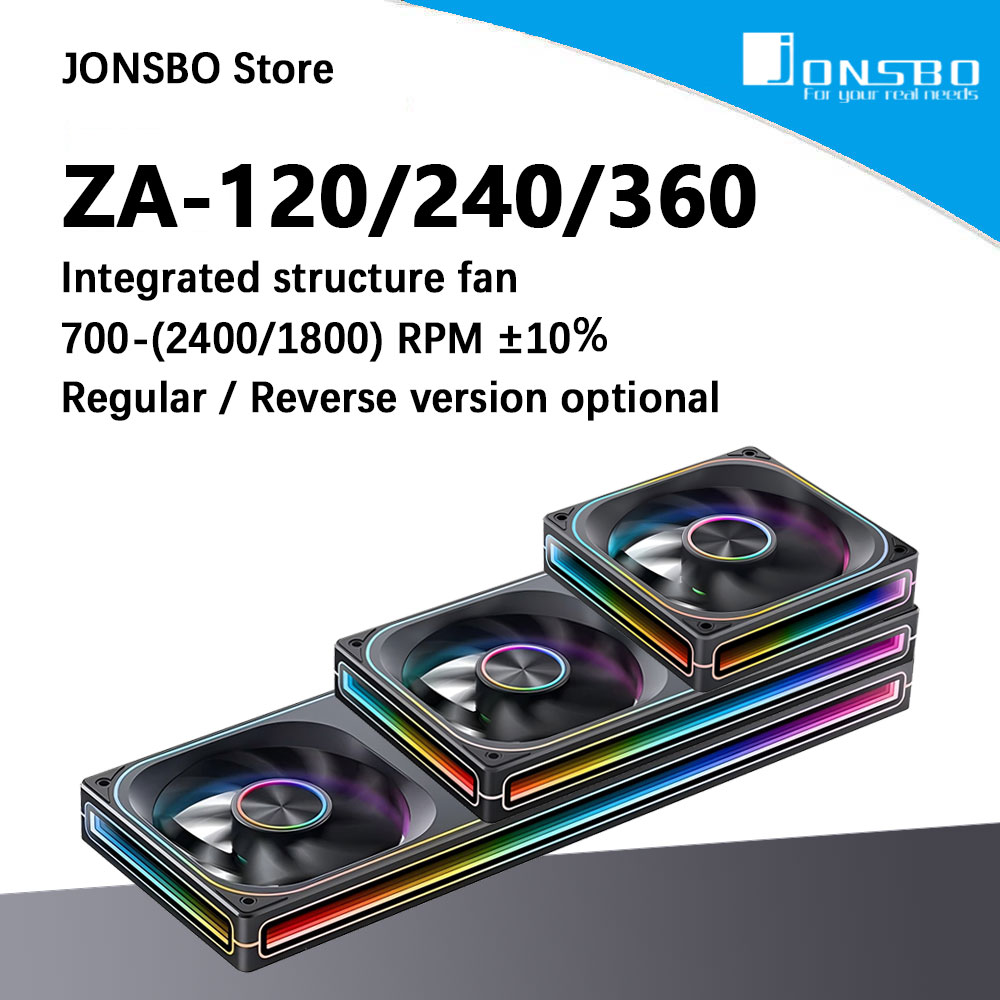 Jonsbo ZA-120/240/360 argb 12/ - Argb Case Fan avaliação e preço