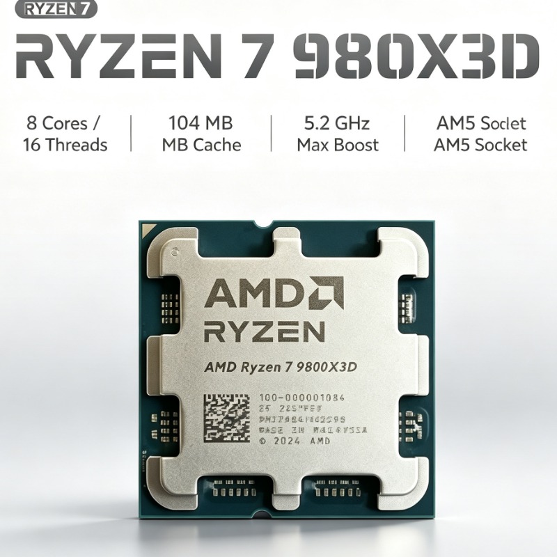 Processador AMD Ryzen 7 9800X3 - Pc Gaming Ryzen 7 avaliação e preço