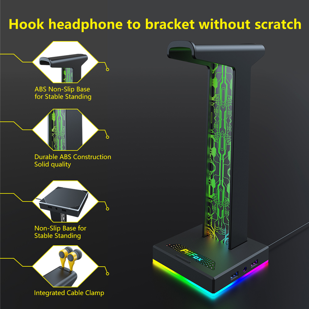 RGB Gaming Headphone Stand, 10 - Pc Gaming Standar avaliação e preço