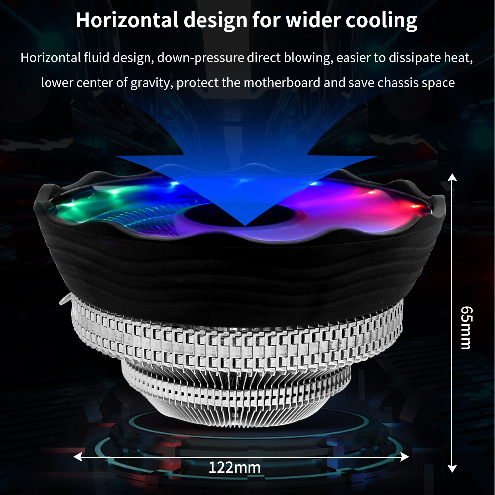 TISHRIC CPU Cooler Fan RGB PWM - Argb Case Fan avaliação e preço