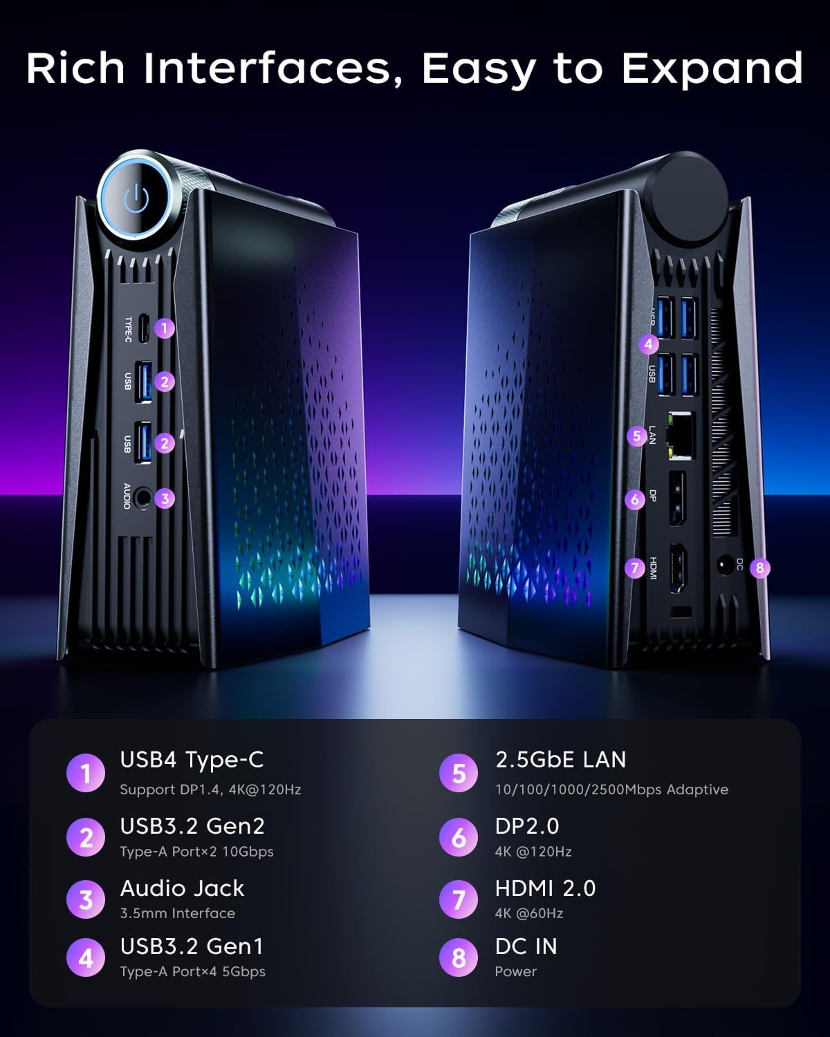 Mini PC Gamer KAMRUI Ryzen 7 H - Pc Gaming Ryzen 7 avaliação e preço