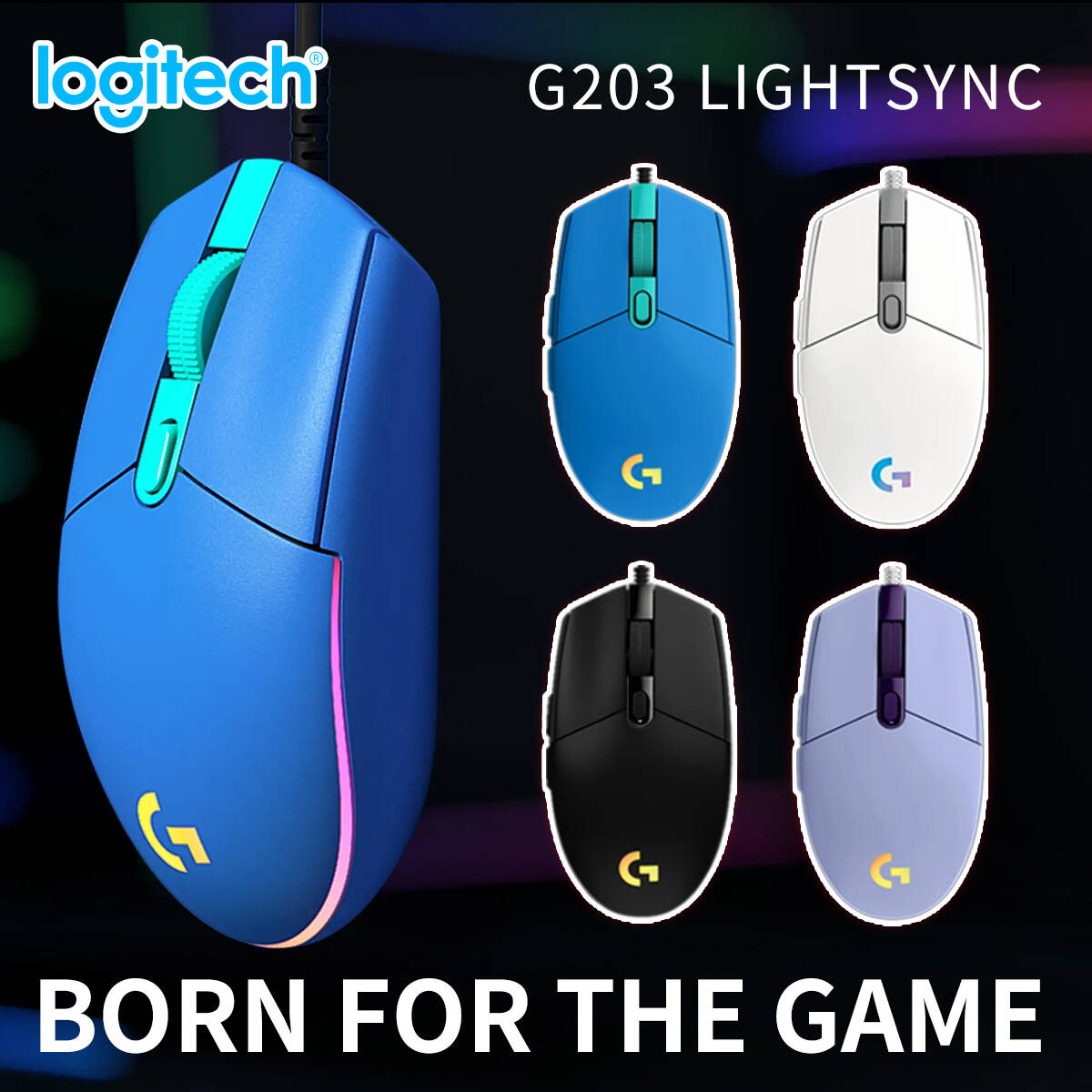 Mouse Gamer Logitech G203 com  - Pc Gaming Optimization avaliação e preço