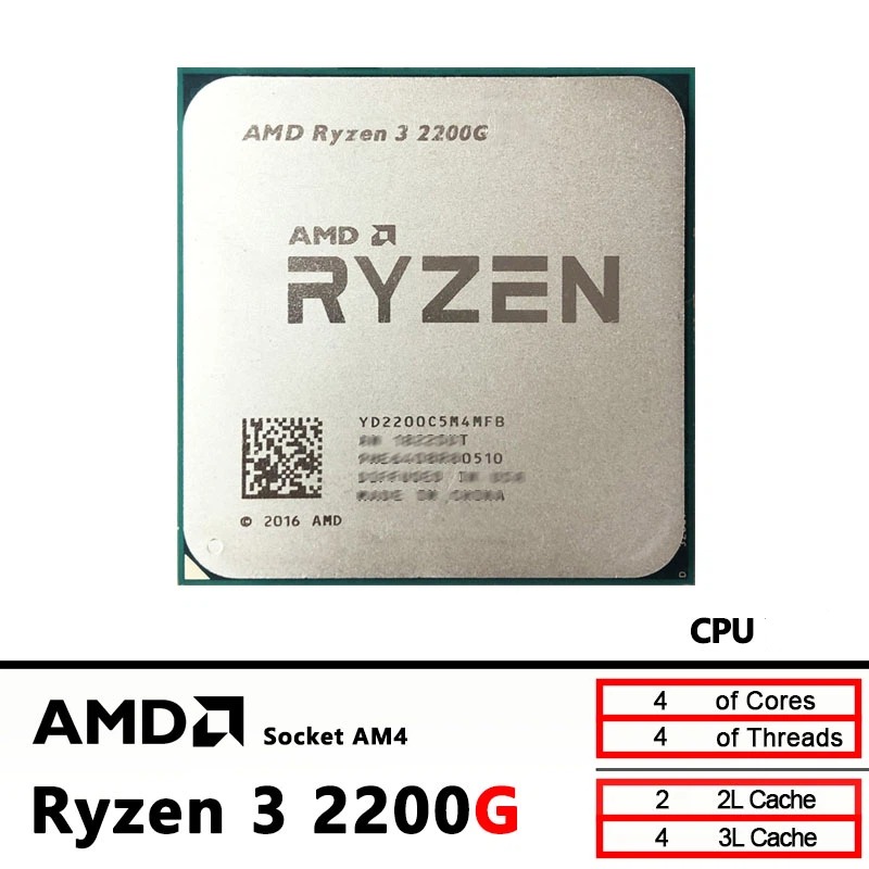 Processador AMD Ryzen 3 2200G  - Pc Gaming Entry avaliação e preço