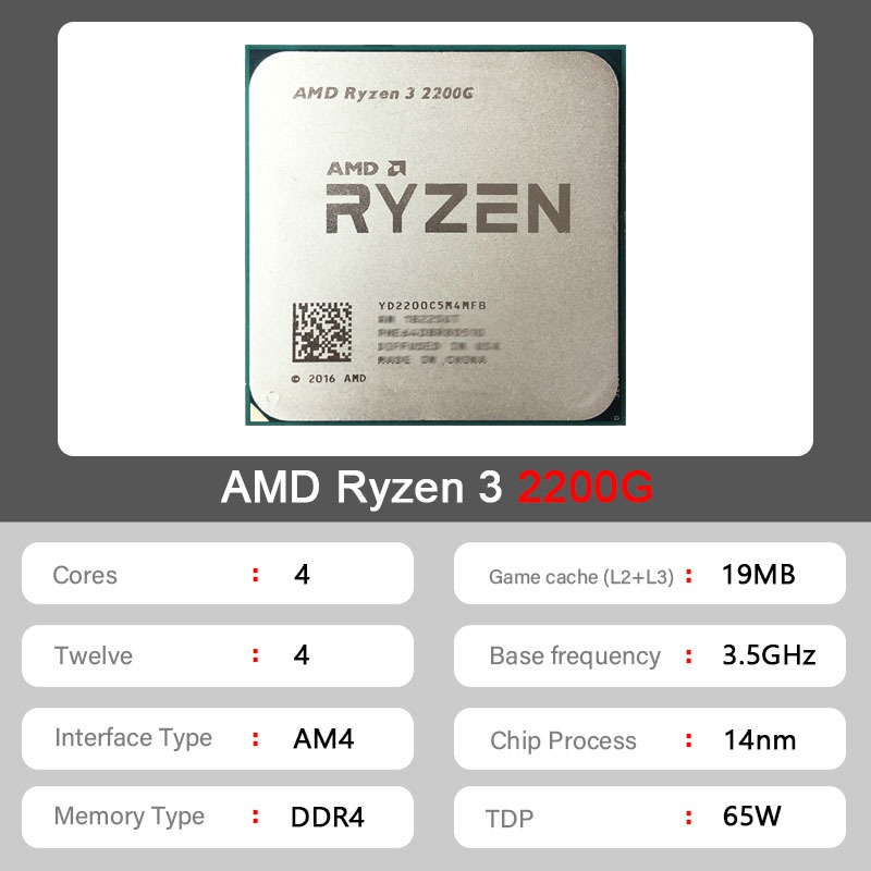 Processador AMD Ryzen 3 2200G  - Pc Gaming Entry avaliação e preço