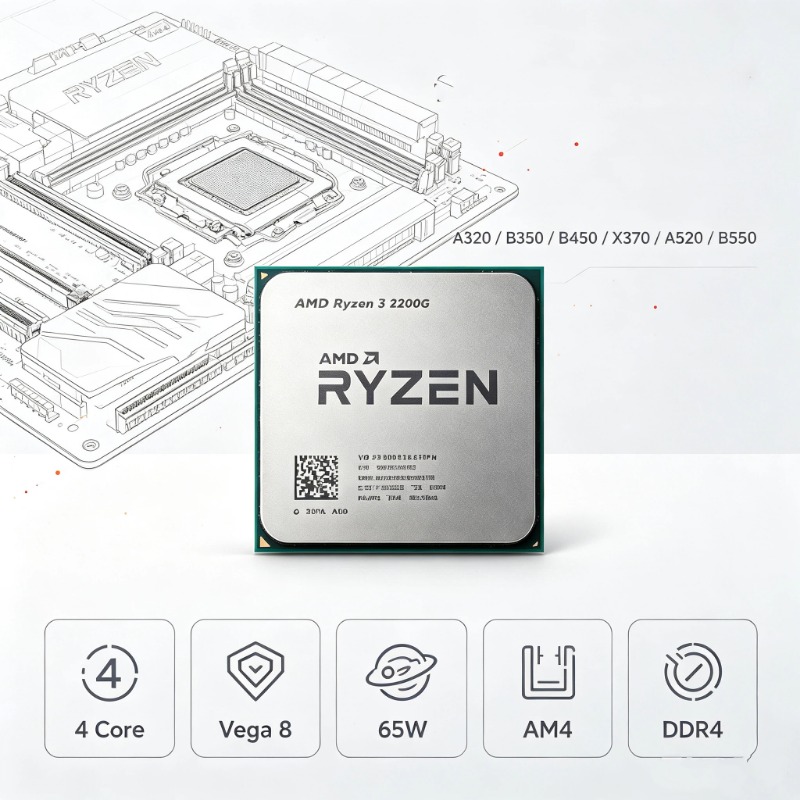 Processador AMD Ryzen 3 2200G  - Pc Gaming Entry avaliação e preço