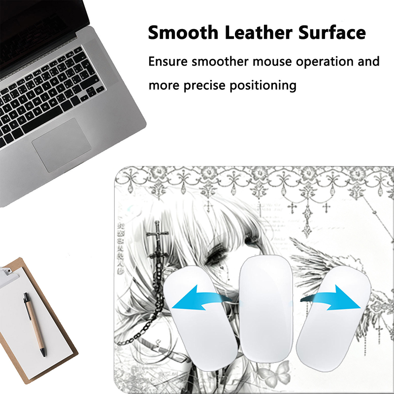 Mousepad de Couro Preto e Bran - Pc Gaming Aesthetic avaliação e preço